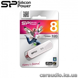 Silicon Power LuxMini 320 8GB White (SP008GBUF2320V1W) фото